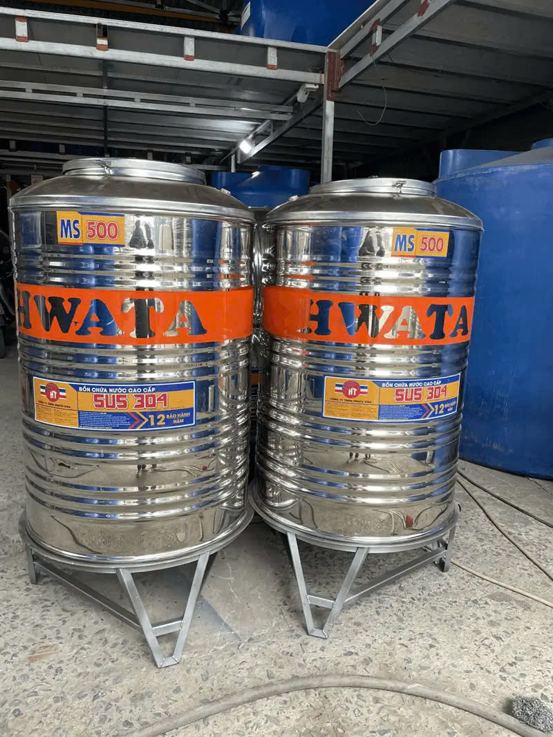 Bồn nước inox Hwata với độ bền vượt trội từ inox SUS304 cao cấp