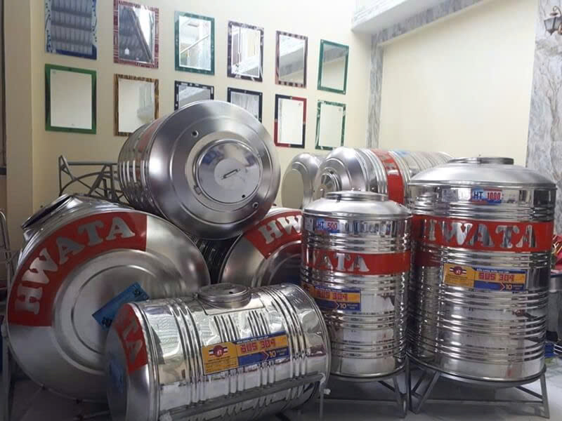 Bồn nước inox Hwata với dung tích đa dạng