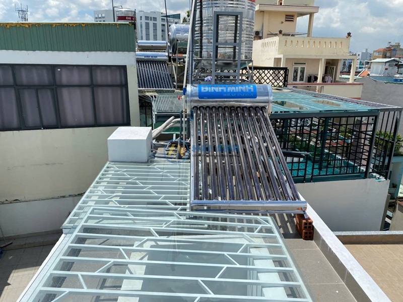 Máy nước nóng năng lượng mặt trời Bình Minh với thiết kế giữ nhiệt lâu dài