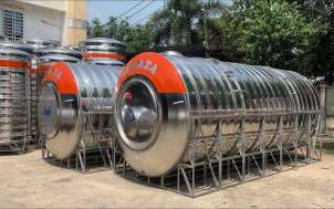 Bồn nước inox Hwata 15.000L ngang